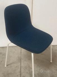 Sedie in tessuto colore blu