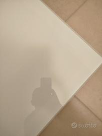 vetro temperato bianco  tavolo Cattelan 