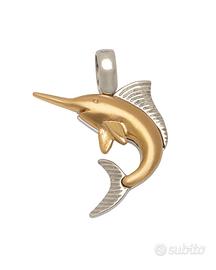 Ciondolo pesce spada in oro