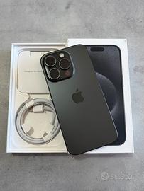 iPhone 15 pro 256gb black titanium