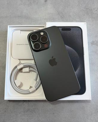 iPhone 15 pro 256gb black titanium