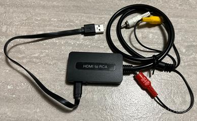 Convertitore HDMI a RCA con cavo USB