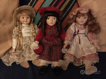 Bambole di porcellana vintage 