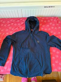 Felpa blu con cappuccio