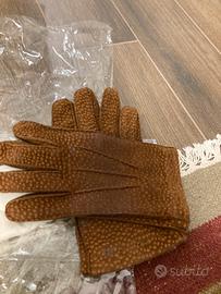 Guanti uomo Loro Piana in cashmere e camoscio