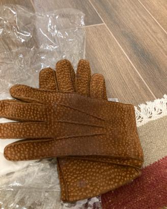 Guanti uomo Loro Piana in cashmere e camoscio