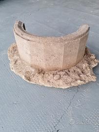 Semicerchio in cemento D. 30 int. x 20h. (6pz)