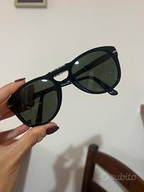 Persol 714 Nero lente verde pieghevole