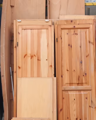 Armadio 5 ante per cameretta in legno di pino