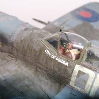 Diorama 1:32 caccia inglese Spitfire MK IX