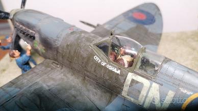Diorama 1:32 caccia inglese Spitfire MK IX
