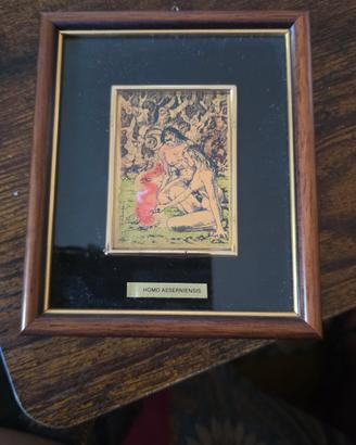 Lotto 4 quadretti oro 23kt vintage anni 80