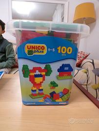 Mattoncini Unico + (compatibili Lego) 100 pezzi