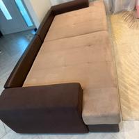 Divano letto bicolore