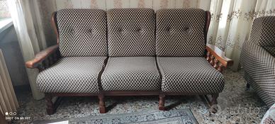 Salotto vintage anni '60 completo – divano 3 posti