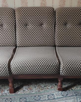 Salotto vintage anni '60 completo – divano 3 posti