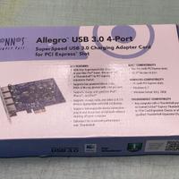 Slot PCI Express con 4 porte Usb 3