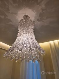 lampadario Bloom kartell trasparente 