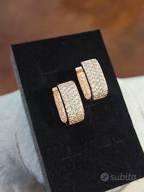 orecchini pendenti con zirconi 