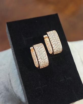 orecchini pendenti con zirconi 