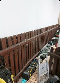 Staccionata in Legno Trattato 10m + Cancelletto Co