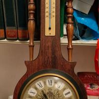 orologio barometro a parete d'epoca