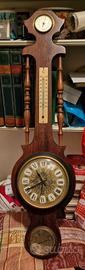 orologio barometro a parete d'epoca