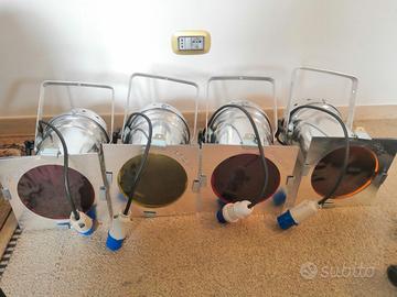 4 fari PAR64 Proel 1000 Watt