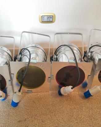 4 fari PAR64 Proel 1000 Watt