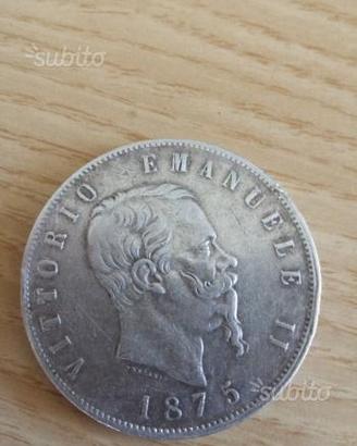 5 lire 1875