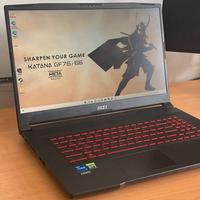 MSI Katana GF76 11UG RAM 48 gb RTX 3070 8 gb