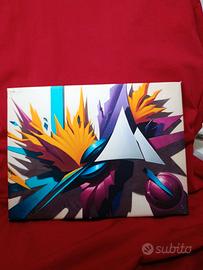 Coppia quadri astratti su tela