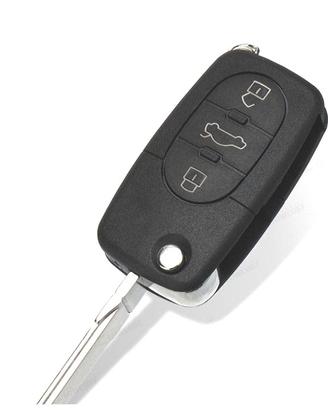 ALLOGGIAMENTO CHIAVE AUDI QUADRATA 3 PULSANTI CON 