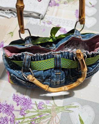 borsette in jeans realizzate tutte a mano