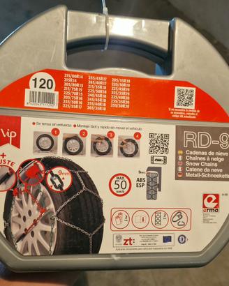 Catene da neve 9mm VIP Gruppo 120 nuove sigillate