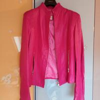 Giacca biker vera pelle taglia L