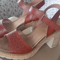 Scarpa Donna Aperta con Tacco e Laccio