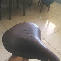 Sella in cuoio anni 50
