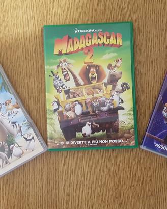 Trilogia dvd madagascar 1-2-3 - n°3 dvd,originali
