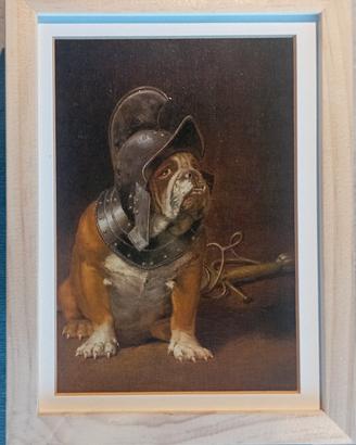 6 My Love Dog in acrilico + pas + cornice 13x18 