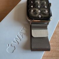Apple watch 8 45 mm acciaio Lte oro