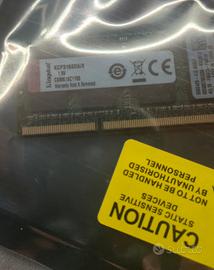 RAM  8 GB ddr 3 Kingston nuova 