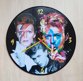 Vinile 78 giri a orologio omaggio a David Bowie 