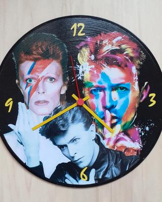 Vinile 78 giri a orologio omaggio a David Bowie 
