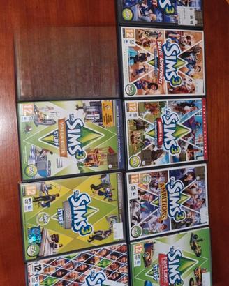 Lotto 8 Giochi The Sims 3 (Gioco Base + Espansioni