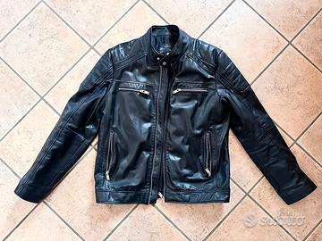 Giubbino in vera pelle  - nero