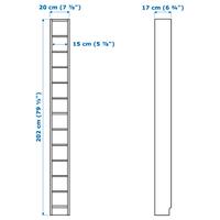 Porta CD scaffale a colonnina libreria Ikea Gnedby