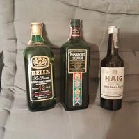 bottiglie  da collezione  di wisky anni70 