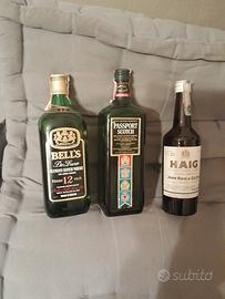 bottiglie  da collezione  di wisky anni70 