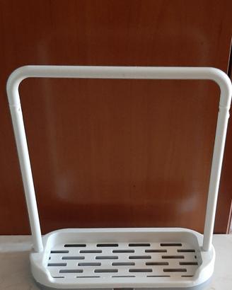portaoggetti da lavandino con sgocciolatoio